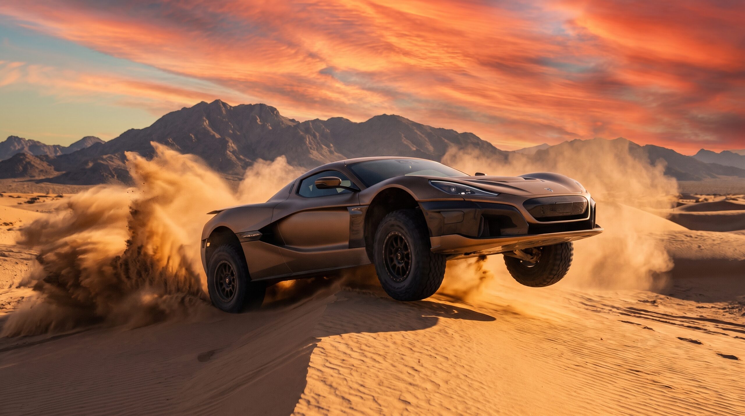Desert Supercar Mirage Wallpaper